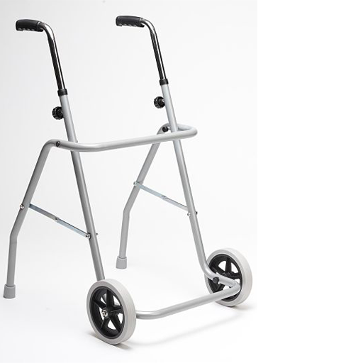 Andador para ancianos con 2 ruedas delanteras y 2 tacos traseros