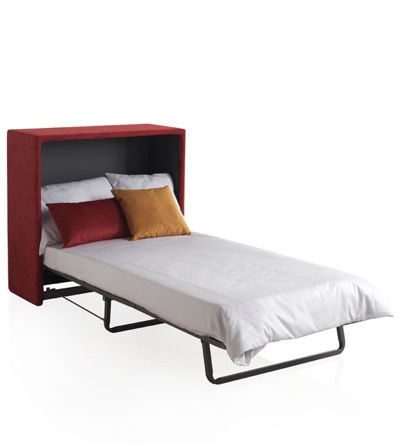 Cama mueble 90x190cm con colchón, cama plegable.